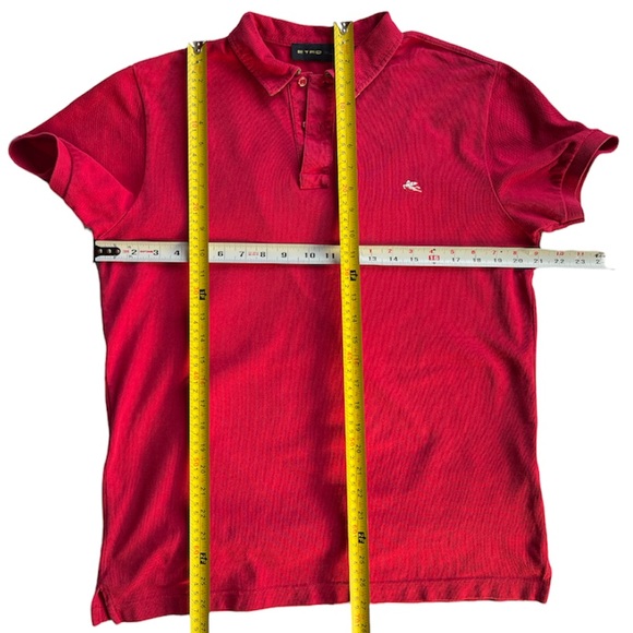 Etro Magenta Hot Pink Pink Polo Shirt Size XL 100% Cotton Barbiecore - Picture 5 of 17
